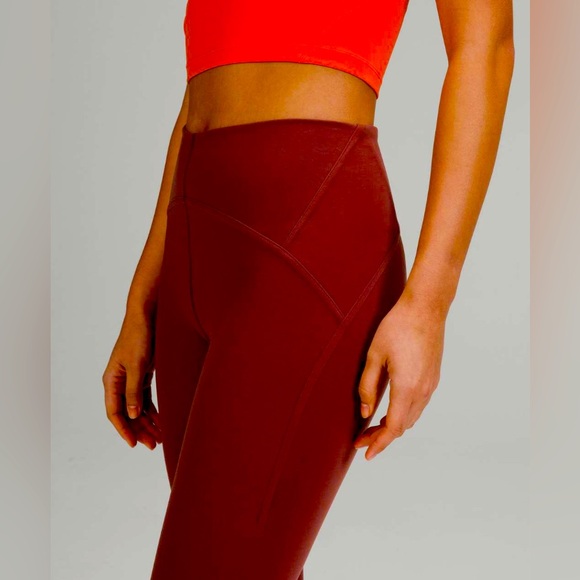 Like New! Lululemon InStill High Rise Legging 25” Size 10- Smokey Red - Picture 3 of 9